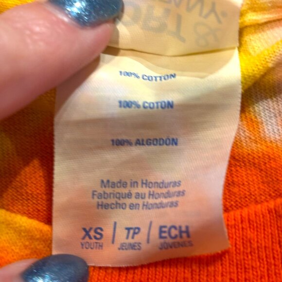 Hershey's Reese's peanut butter cup Nom Nom Nom tie dye t-shirt kid's youth XS - Picture 5 of 8